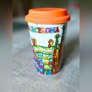 Barcelona ceramic Travel Mug